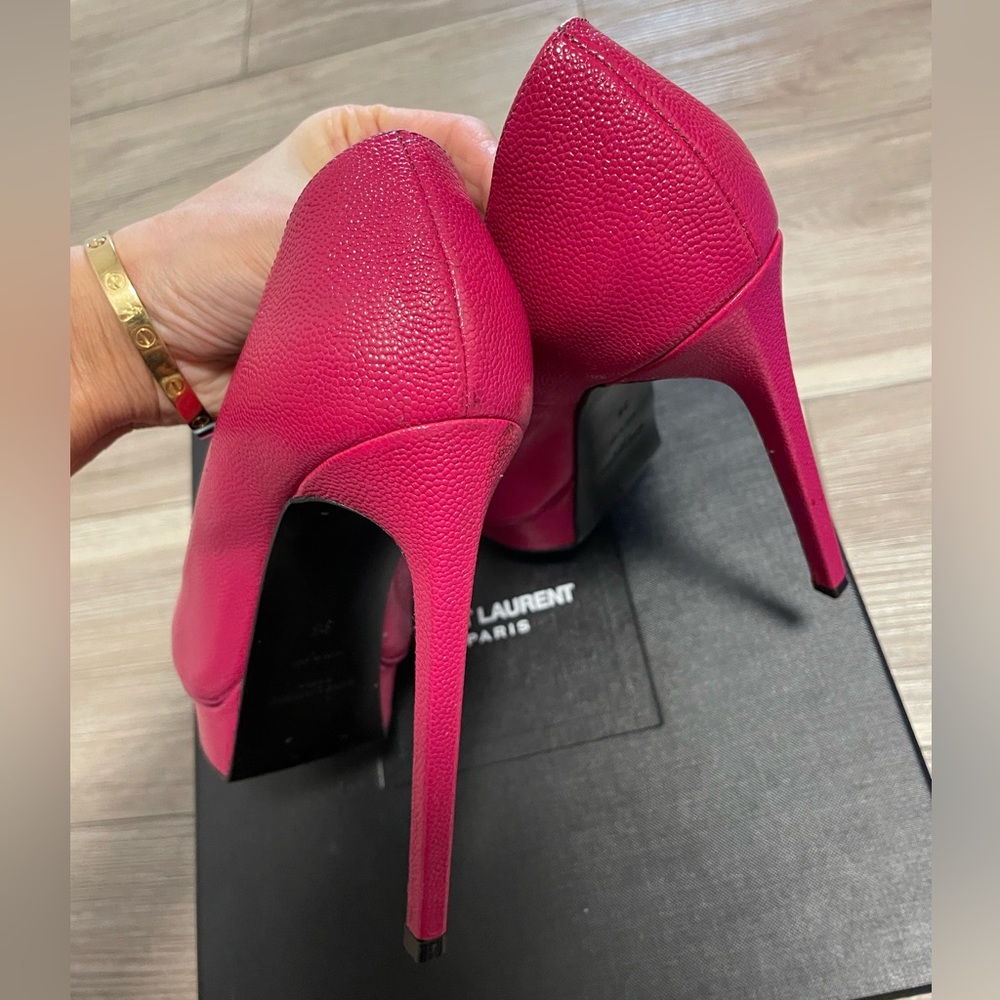 Saint Laurent Janis Platform Pumps Bubblegum pink - Picture 8 of 10